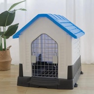 KANDANG ANJING & KANDANG KUCING DENGAN PINTU PLASTIK RUMAH KUCING INDOOR & OUTDOOR WATERPROOF -hebel