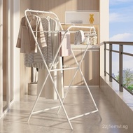Foldable Clothes Drying Rack Balcony Clothes Rack Household Hanging Clothes Rack Floor Heater Small 