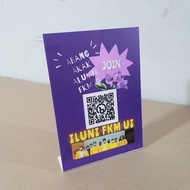 Sign QR CODE acrylic Stand Scan Payment