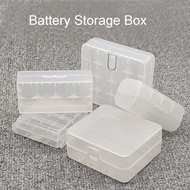 18650 20700 21700 26650 Battery Storage Box Hard Case Holder 4AA 4AAA Rechargeable Battery Power Bank Plastic Case Transparent