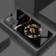 Ốp Lưng cho SAMSUNG GALAXY A13 A23 A33 5G A53 A73 5G Mặt kính cường lực cao cấp Họa tiết LOGO RỒNG