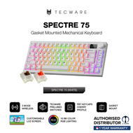 TECWARE Spectre 96 / 75 Wired Wireless Gasket Mounted Mechanical Keyboard - Black & White Colors Bro