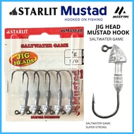 STARLIT JIG HEAD MUSTAD HOOK ( SALTWATER GAME ) - Jig Head Soft Plastic Fishing Hook Mata Kail