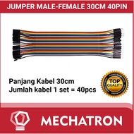 Cable jumper male to female mf m-f dupont 30 cm 30cm 40 pin