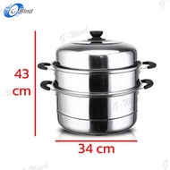 G-Wind  POT 28 (พร้อมส่งด่วน) หม้อนึ่ง ซึ้งสแตนเลส รุ่นฝาสูง หม้อสแตนเลสหม้อสุกี้ ขนาด 26/28/30/32/34/36 ซม สามารถใช้กับเตาได้หลายแบบ