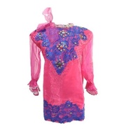 Baju Adat Modern Terkini Perempuan Bugis Baju Bodo Warna Pink 01