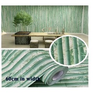 3D Bamboo Design Vinyl Peel and Stick Wallpaper Roll Pvc Wallpaper Stickers Adhesive
