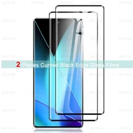 2Pcs 9D Curved Tempered Glass Film For Infinix Zero 40 4G 5G 2024 Infini Zero40 Black Edge Screen Pr