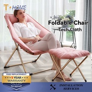 T Home Foldable Chair Home Gold Lazy Chair Nap Lazy Sofa Backrest Beach Chair