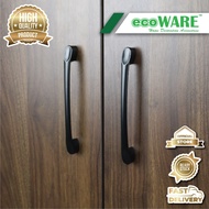 ecoWARE Handle Classic Black ECO6104 - 128mm Wardrobe Door Handle Furniture