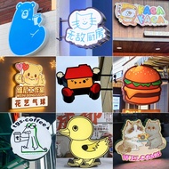 Customized Light Box Billboard Special-Shaped Light Box Acrylic Billboard Pet Shop Dessert Shop Cute