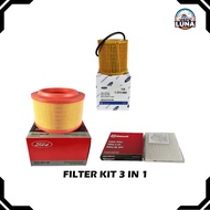 3 IN 1 CABIN AIR OIL FILTER KIT FORD EVEREST 2.0 FORD RANGER T6 T7 4WD MAZDA BT-50 2.2 3.2