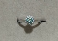 水藍色莫桑石開口介（LS.XN）