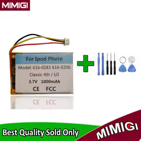 750mAh 616-0183 Battery For APPLE IPOD 4th 4 Gen PE435A A1099 20gb 40gb 60gb Batterie Batterij Accum