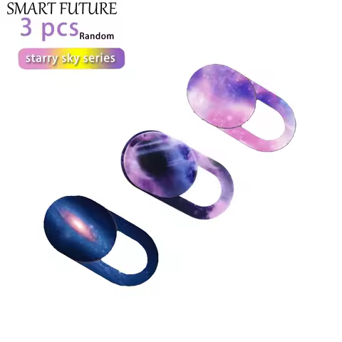 Camera Cover Slider Sticke Laptop Stickers Camera Protection Shutter Starry Sky Pattern WebCam Camer
