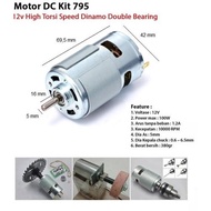 Dynamo Motor 795 Fan Motor Dc 12V High Speed & Torque
