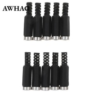 [AWHAO] 10pieces 5.5mm X 2.5mm DC Power Jack Connector Black Female Socket 5525