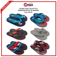 Ando 01 Sandal Jepit Casual Pria Random Motif & Warna Size 38-42