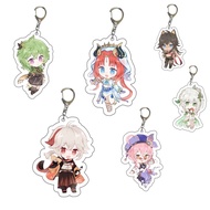 【NAMI】Genshin Impact keychain Fatui Dehya Nilou Nahida Dori Collei Ayaka Miko Kokomi Badge Cartoon