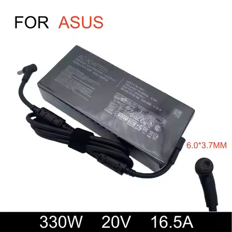20V 16.5A 330W AC Laptop Adapter Charger For ASUS Rog Strix Scar 16 17 17SE 18 G18 Zephyrus Duo 16 G