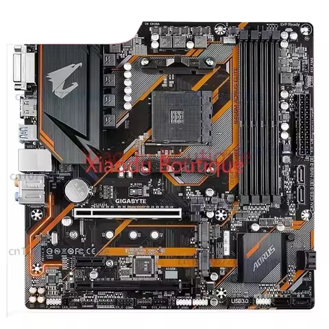 FOR Gigabyte B450M AORUS ELITE Motherboard AMD B450 Socket AM4 4×DDR4 M-ATX M.2 DVI