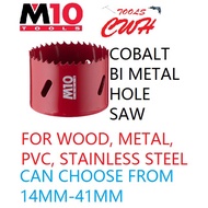 019-200-XXX 43-121MM RANGE M10 BI-METAL HOLE SAW WOOD SHEET METAL STAINLESS STEEL PVC HOLESAW KOREK 