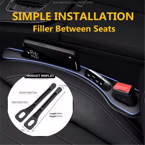 2PCS Car Seat Gap Filler Between Seats Crevice Interior Decoration Auto Accessories For BMW E46 E90 