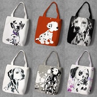 Lu Group 2025 Shopping Bags Dalmatian Dogs Dalmatian Dogs Dalmatian Dogs Shoulder Bag Student Canvas