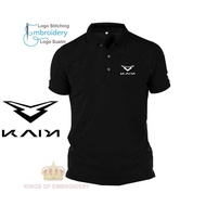 Baju logo Sulam Polo Classic T Shirt LOGO Embroidery COTTON KAIYI Auto Cowin Auto Car X7 X3 X3Pro E5