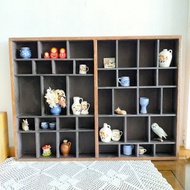 【好日戀物】德國帶回古董Antique實木手工收藏小物展示櫃