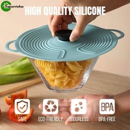 1PC Food Grade Silicone Lids Microwave Splatter Cover Universal Food Dust Cover Suction Seal Covers for Bowls Pots Cups Kitchen Tableware Tools Reusable Heat Resistant Lids