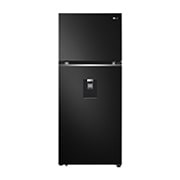 Tủ lạnh LG ngăn đá trên Smart Inverter™ với công nghệ DoorCooling+™ 374L màu đen GN-D372BL