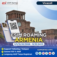 eSIM Armenia 3/5/10/20 GB Data | 15 - 30 Hari | eSIM Roaming | eSIM Travel