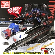 BAIWEI Transformable Robot - TW1124 , KO Studio Series SS35 Jetfire & Jetpower Optimus Prime TW-1124