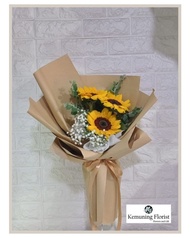 I✓S3 Bunga Matahari/ Buket Bunga Matahari/ Buket Bunga Asli/ Bunga