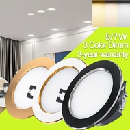 LED Pin Light Ceiling Lights 3 Colors Dimming High Quality Aluminum Downlight 5W/7W Pin Lights LED For Ceiling 220V