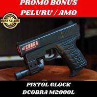Dcobra pistol glock kokang M2000L - Tembakan cobra spring pluru anak