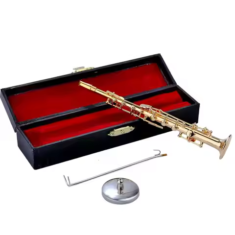 Saxophone Figurine Saxophone Collectible Figurines Model Collectible Musical Instrument With Stand C