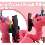 獨角獸旅遊頸枕配手機支架座