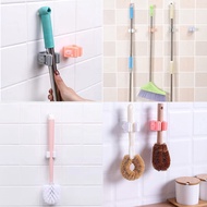 1pc Mop Holder Bath Room Seamless Adhesive Wall Sticker Penjepit Pel Lantai Magic Mop Hook rm1 item 