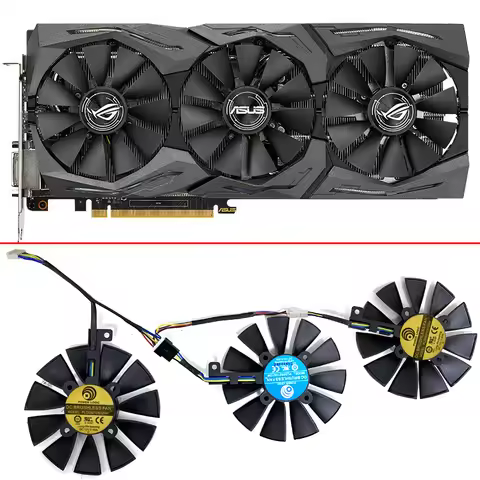 87mm PLD09210S12HH Cooler Fan For ASUS Strix RX480 RX 580 GTX 980Ti R9 390 390X GTX 1060 1070 1080 1