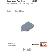 U226-[USED PART] 22385. Original Lego Parts : Tile, Modified 2 x 3 Pentagonal
