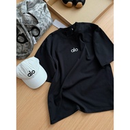 - alo Loose Short Sleeve T-Shirt Women-Men ALO Casual Short Sleeve T-Shirt