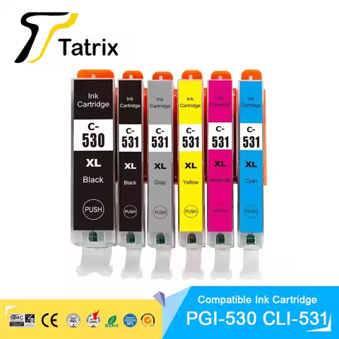 For Canon 530XXL PGI 530 CLI 531XXL PGI-531 CLI-531 Compatible Ink Cartridge for Canon Pixma TS8750 
