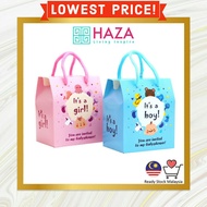 READY STOCK 🇲🇾 Doorgift Baby Boy Girl Gable Box Bag Goodies Beg Door gift aqiqah baby shower kenduri