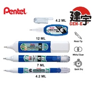Pentel Correction Pen Metal Tip Extra Point -ZL102W/ZL72W/Fine Point- ZL112W/ZL62W/ZL31W Fine Point