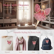 { MY Fashion }   Dazzling Rhinestone Ballet Dancer Pin for Women Girls Stunning Jewelry for Special 