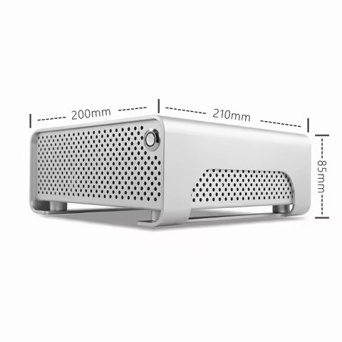 METALFISH MetalGear Plus Aluminum Mini HTPC Case Mini ITX Cases Computer Gaming PC Desktop Case
