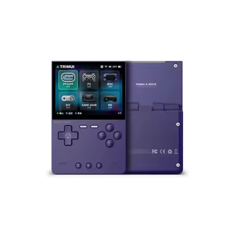 TRIMUI BRICK Handheld Game Console 3.2'' IPS Screen Linux System Trimui UI Metal Back Panel Key LED 