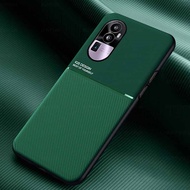 เคสไฮบริดสำหรับ Oppo Reno 10 Pro Plus เคสฝาหลังหนังแม่เหล็กยึดโทรศัพท์รถยนต์สำหรับ Reno 10 Pro Reno 10 Pro Reno 10 Pro + Plus 5G ซิลิโคนนิ่มกันกระแทก